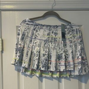 Lucky in love, navy and White Patterned TENNIS /PICKLEBALL  Skirt